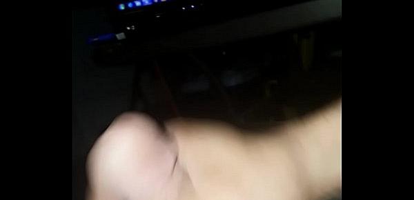  jerking off and cumming to video of me fucking my wife